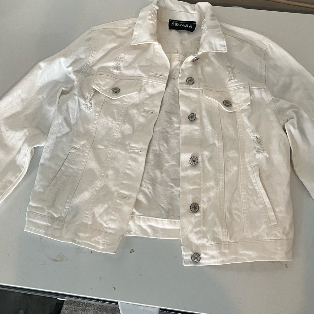 Sonara Women's White Jean Jacket